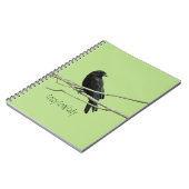 Crazy Crow Lady-laptop Notitieboek (Linkerzijde)
