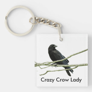 Crazy Crow Lady Sleutelhanger
