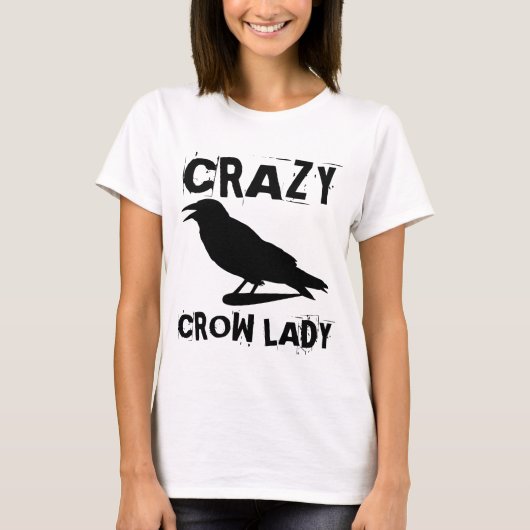 CRAZY CROW LADY T-SHIRTS (Voorkant)