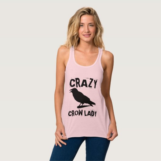 CRAZY CROW LADY T-SHIRTS (Volledige Voorkant)