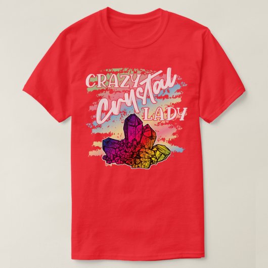 Crazy Crystal Lady 1 T-shirt (Design voorkant)