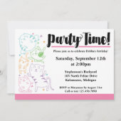 Crazy Cute Cats Birthday Party Custom Invitation Kaart (Voorkant)