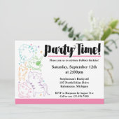 Crazy Cute Cats Birthday Party Custom Invitation Kaart (Staand voorkant)