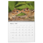 Crazy Cute Chipmunks 2015 Calendar Kalender (Feb 2027)