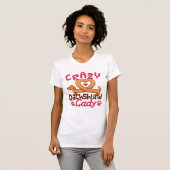 Crazy Dachshund Lady Doxie mama T-shirt (Voorkant volledig)