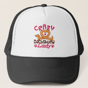 Crazy Dachshund Lady Doxie mama Trucker Pet