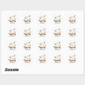 Crazy Dachshund Lady Stickers (Vel)