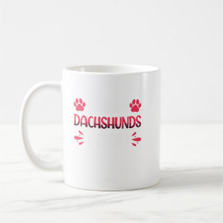 Crazy Dachshunds Lady Funny Wirehaire Dachshund. Koffiemok