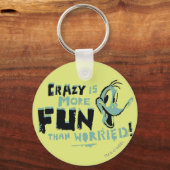 Crazy DAFFY DUCK™ Sleutelhanger (Voorkant)