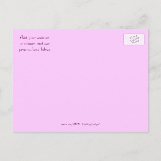 "Crazy Daisies" (1) - Uitnodiging voor bruidsdouch (Achterkant)