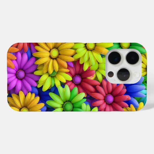 Crazy Daisy #11 - iPhone 15 Pro Hoesjes (Achterkant (horizontaal))
