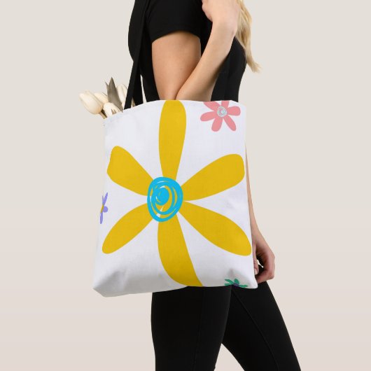 Crazy Daisy 2 Tote Bag (Dichtbij)