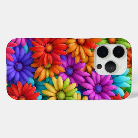 Crazy Daisy #5 - iPhone 15 Pro Hoesjes (Achterkant (horizontaal))
