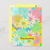 Crazy Daisy Bloom denkt exponentieel na! pc-briefk Briefkaart (Voorkant / Achterkant)