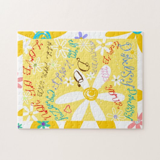 Crazy Daisy Legpuzzel (Horizontaal)