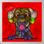 Crazy Dalmatian Poster met aangedekte gezicht (Voorkant)