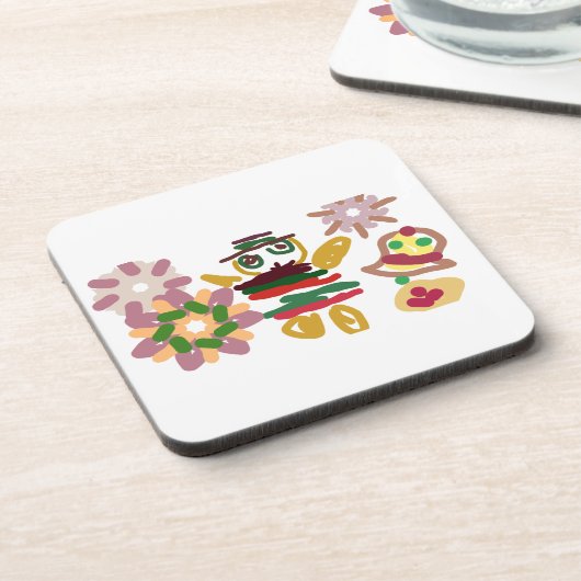 Crazy dance gingerbread   bier onderzetter (Linkerzijde)