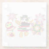 Crazy dance gingerbread   glazen onderzetter (Achterkant)