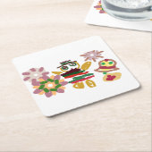 Crazy dance gingerbread   kartonnen onderzetters (Schuin)