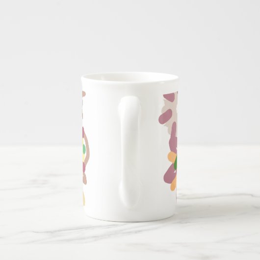 Crazy dance gingerbread   porselein kop (Achterkant)