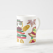 Crazy dance gingerbread   porselein kop (Voorkant rechts)