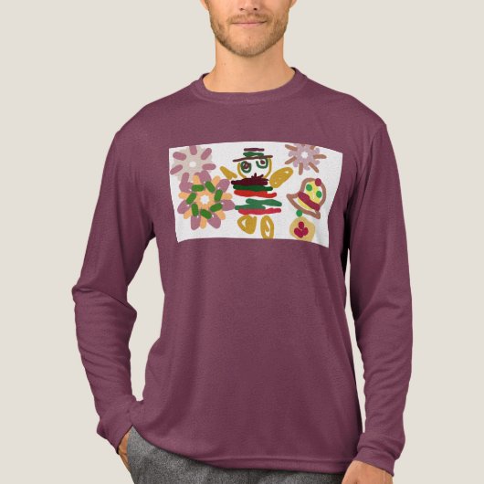Crazy dance gingerbread   Tri-Blend shirt (Voorkant volledig)