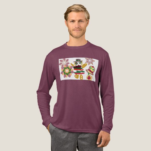 Crazy dance gingerbread   Tri-Blend shirt (Voorkant)