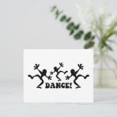 Crazy Dancers Briefkaart (Staand voorkant)