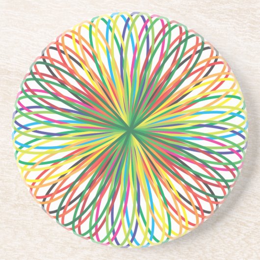 Crazy Dandelion Zandsteen Onderzetter (Voorkant)