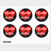 Crazy Dane Sticker (Vel)