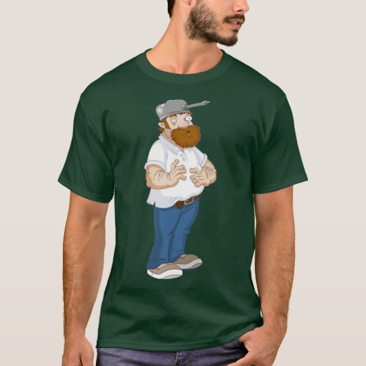 Crazy Dave Plants vs Zombies funny T-shirt (Voorkant)