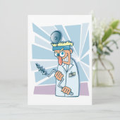 Crazy Dentist Invitations Kaart (Staand voorkant)