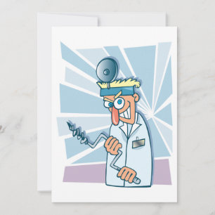 Crazy Dentist Invitations Kaart