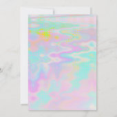 Crazy disco holographic psychedelic jarig kaart (Achterkant)