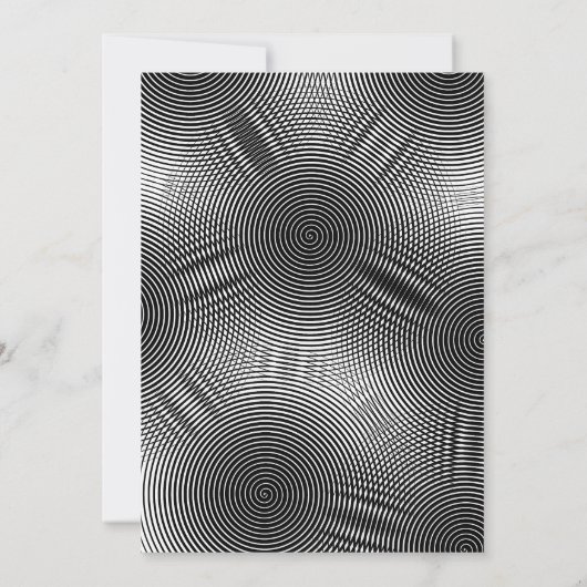 Crazy disco psychedelic jarig kaart (Achterkant)