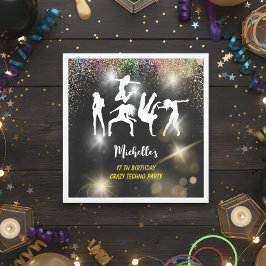 Crazy disco techno psychedelic jarig servet