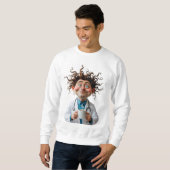 Crazy Doctor Coffee Sweatshirt (Voorkant volledig)