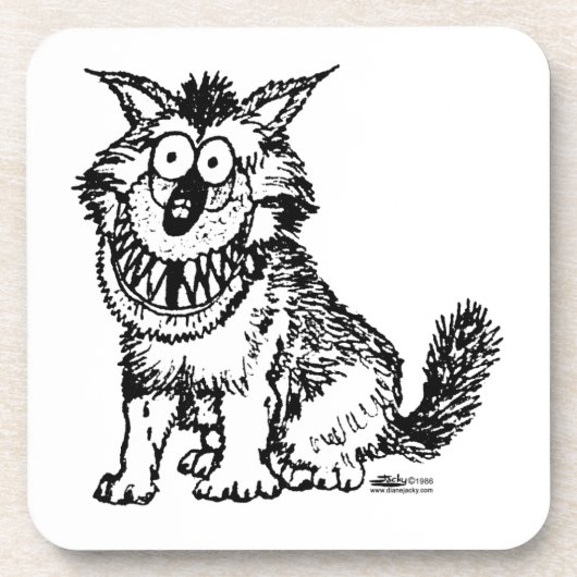 Crazy Dog Bier Onderzetter (Voorkant)