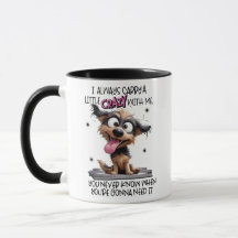 Crazy Dog Coffee Mok – Schattigee Cartoon Puppy Gi