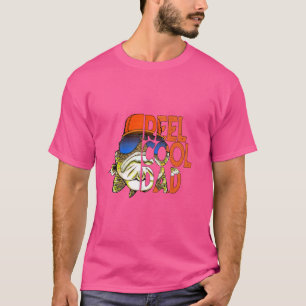Crazy Dog Dad Vissen Grappige Vaderdag Reel Cool T-shirt