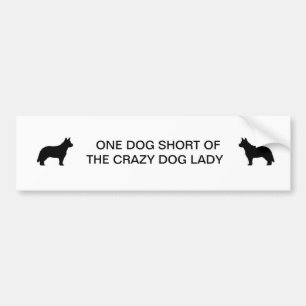 Crazy Dog Lady Bumpersticker