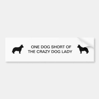 Crazy Dog Lady Bumpersticker