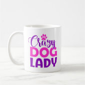 Crazy Dog Lady Funny Dog Lover Koffiemok (Links)