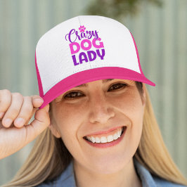 Crazy Dog Lady Funny Dog Lover Trucker Pet