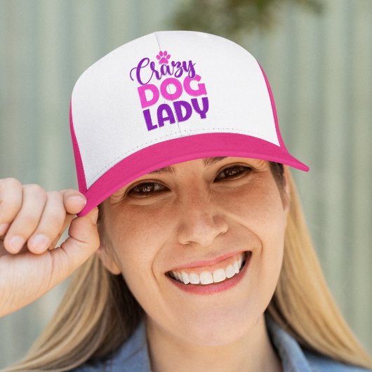 Crazy Dog Lady Funny Dog Lover Trucker Pet