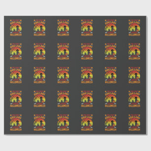Crazy Dog Lady Loves Halloween Vintage Design Cadeaupapier