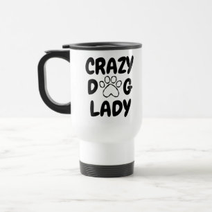 Crazy Dog Lady RVS Reisbeker