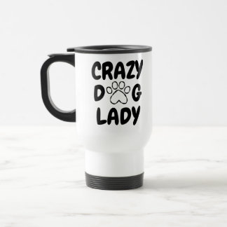Crazy Dog Lady RVS Reisbeker