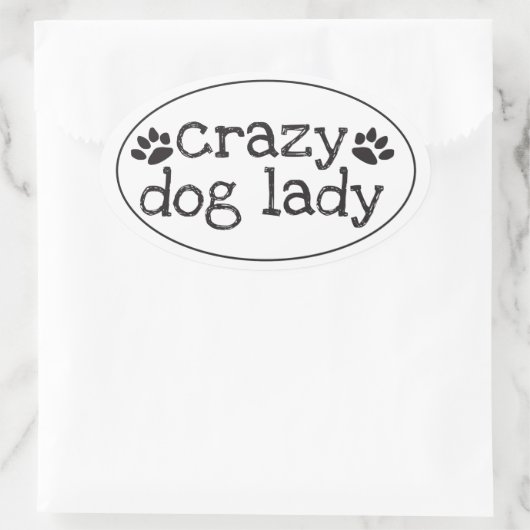 Crazy Dog Lady Sticker (Tas)