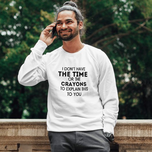 Crazy Dog Mannen Grappig Sarcastisch T-shirt